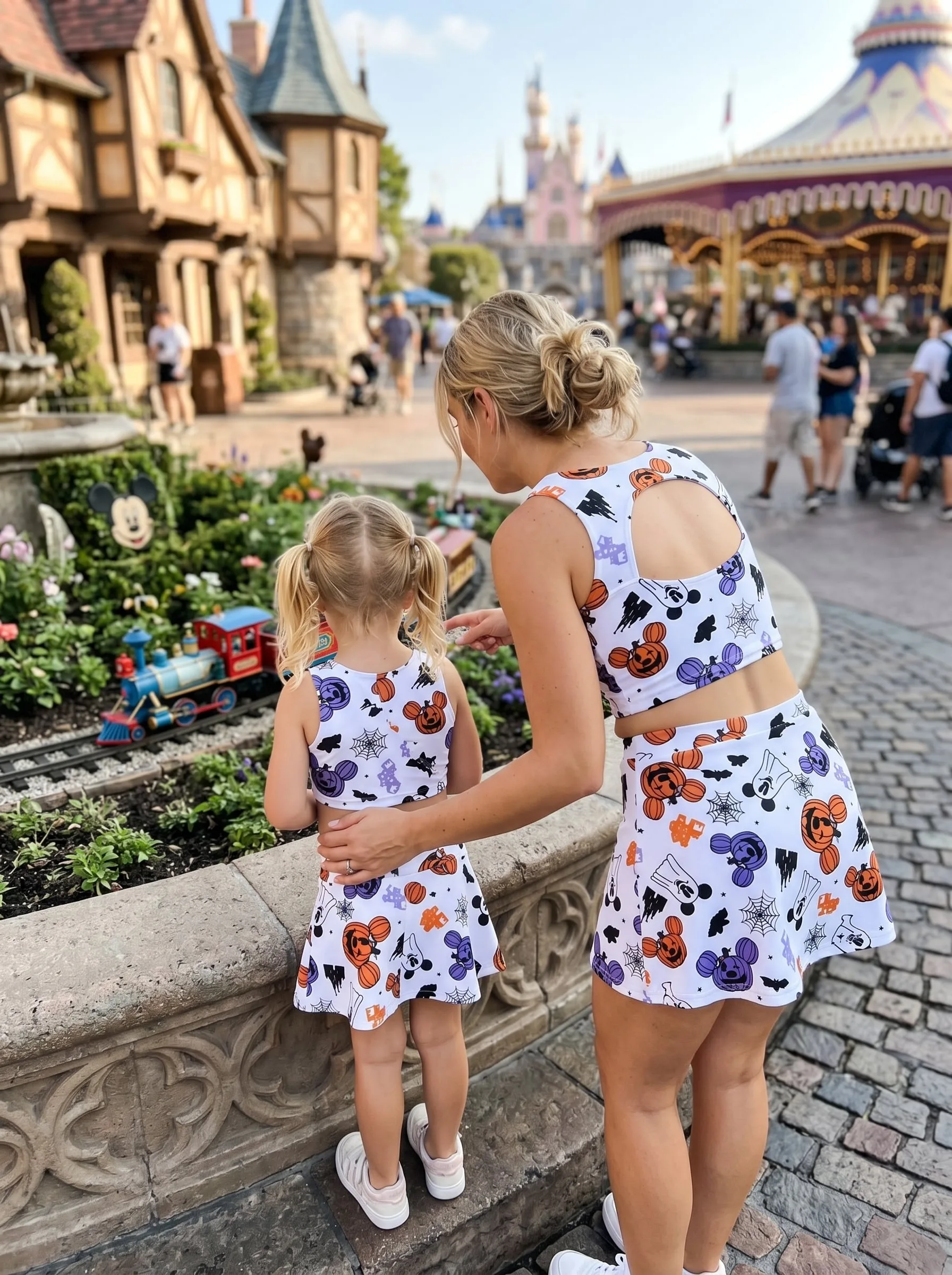 Disney Halloween Matching Dress Set, Mom And Me Cartoon Outfit, Disneyland Family Trip Clothes - Image 6