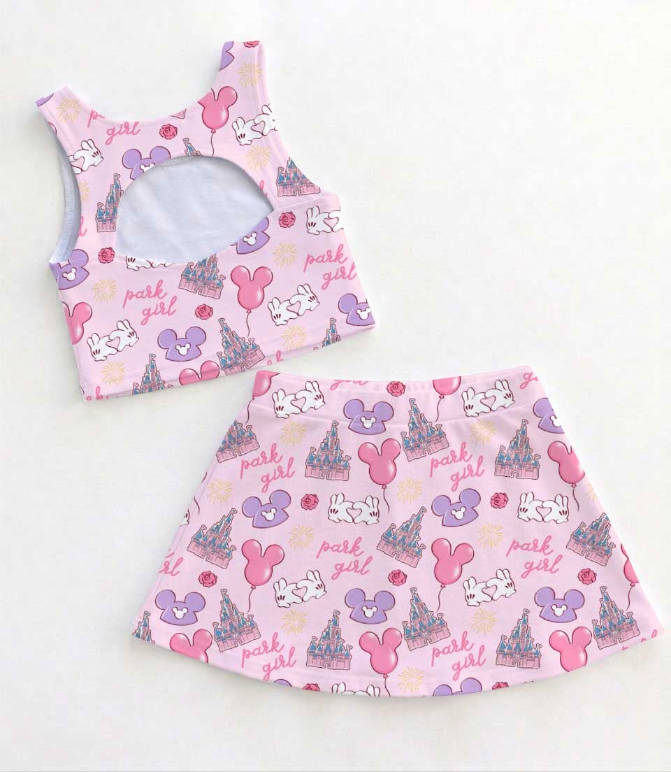 Disney Park Girl Dress Set, Magical Vacation Outfit - Image 2