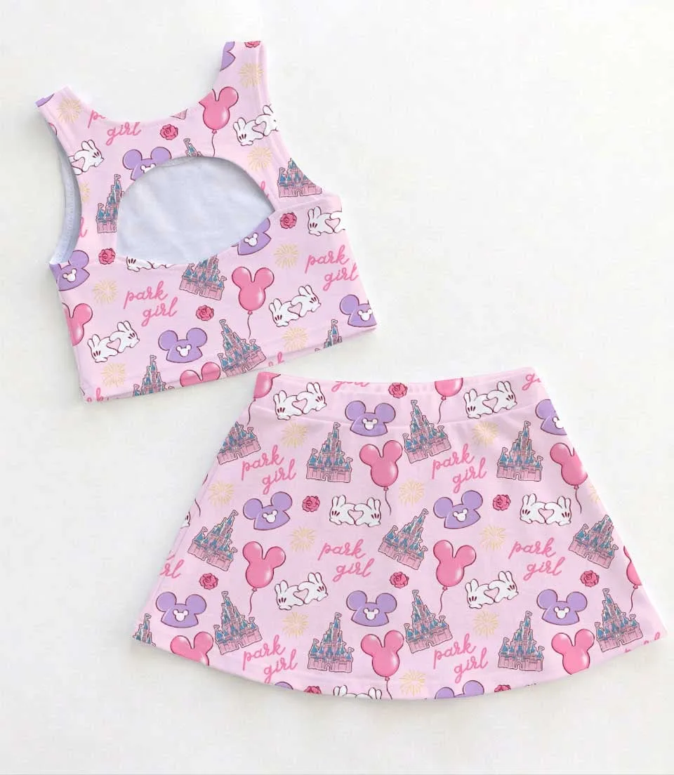Disney Park Girl Dress Set, Magical Vacation Outfit - Image 2