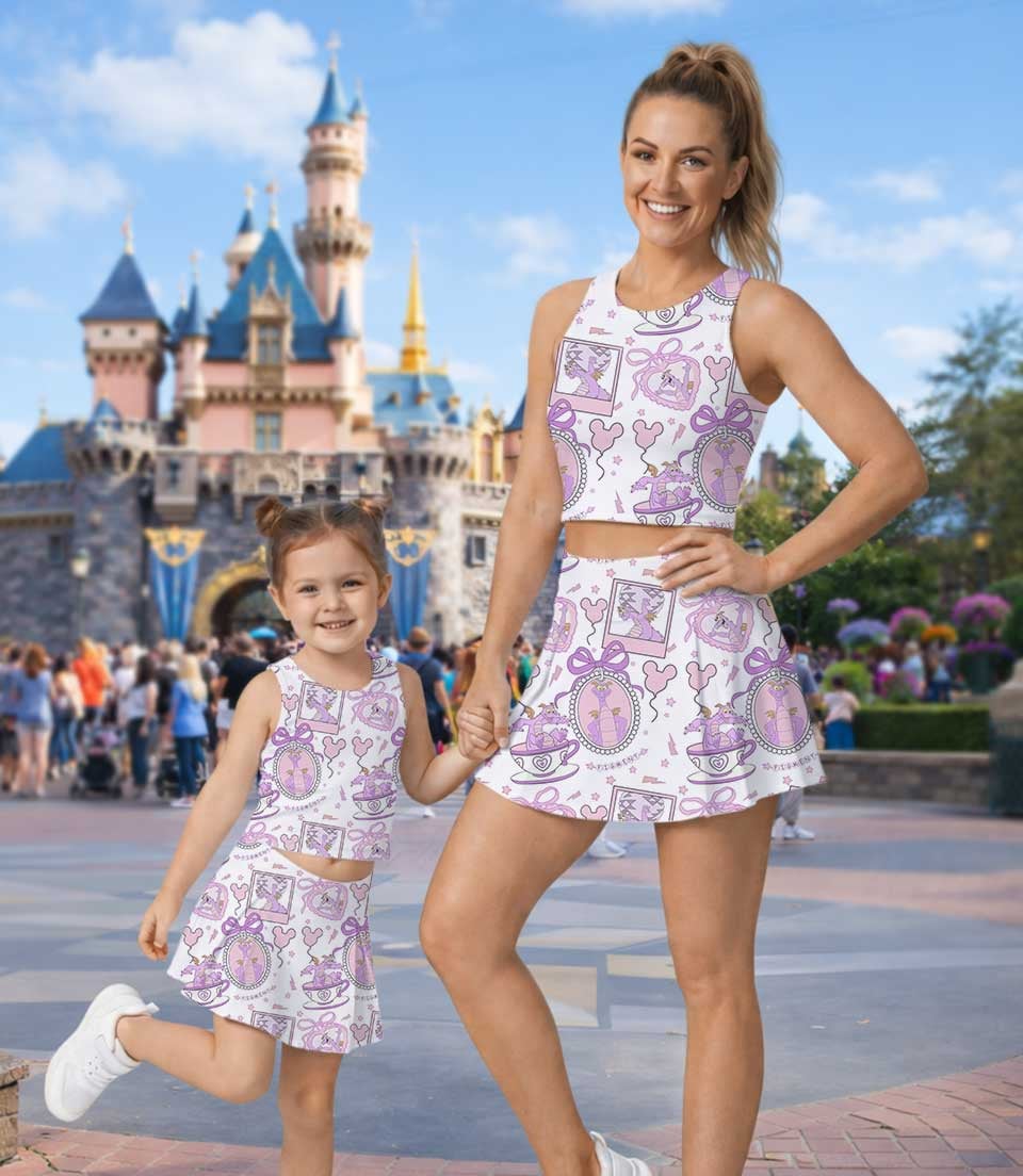 Disney Figment Matching Mom and Me Dress Set, EPCOT Family Vacation Theme Park Outfit - Image 9