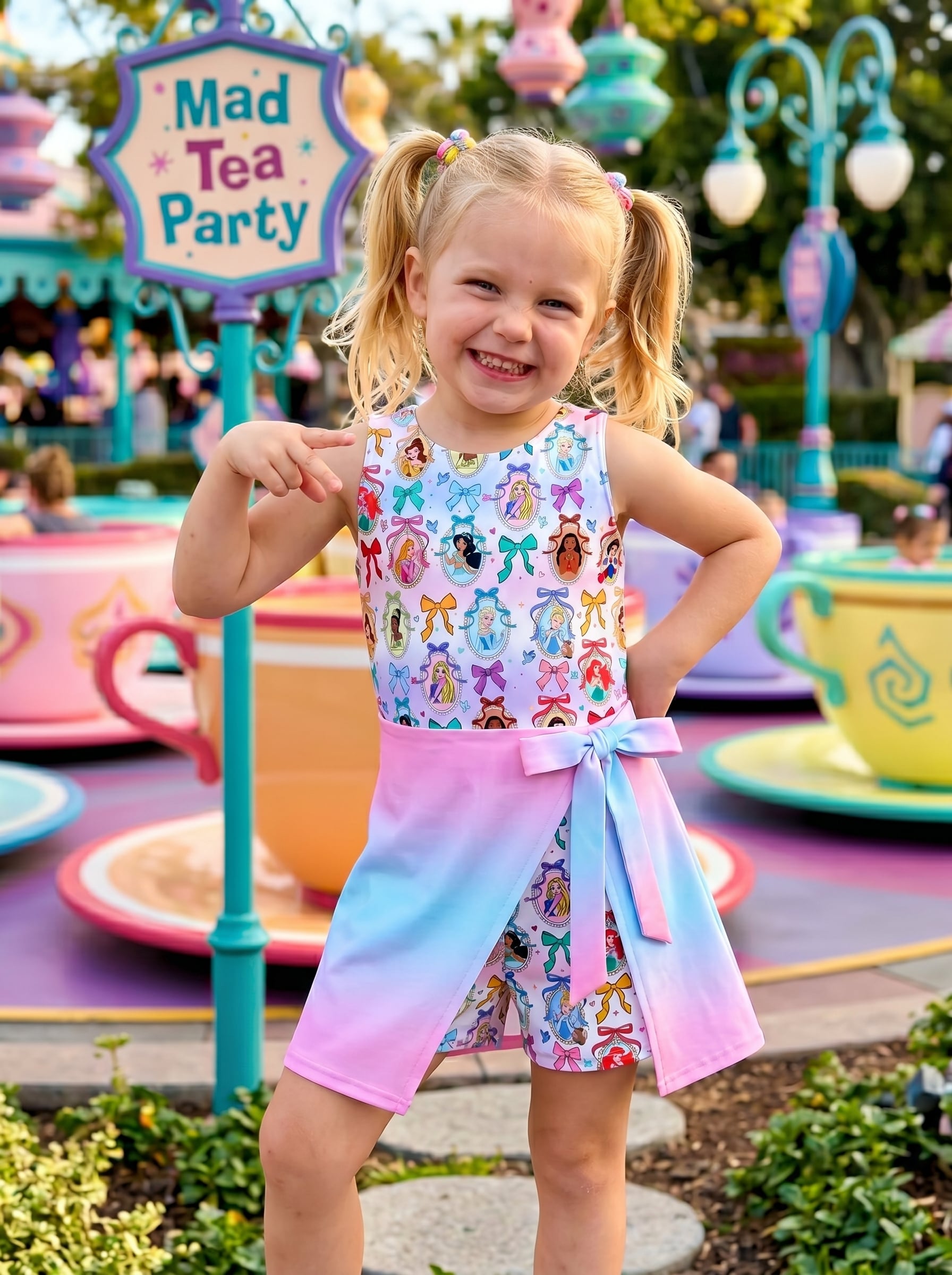Disney Princess Ombre Tennis Dress Skirt, Disney Tennis Skort For Women - Image 4