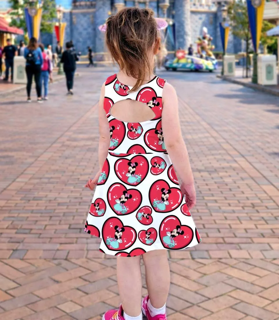 Disney Minnie Heart Family Matching Dress Set, Mother Daughter Disney Trip Outfit - Image 4