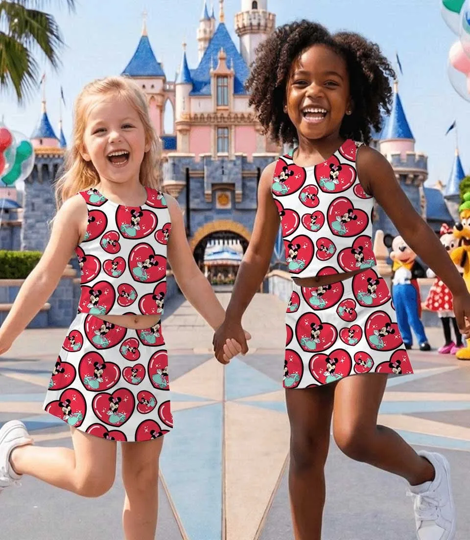 Disney Minnie Heart Family Matching Dress Set, Mother Daughter Disney Trip Outfit - Image 5