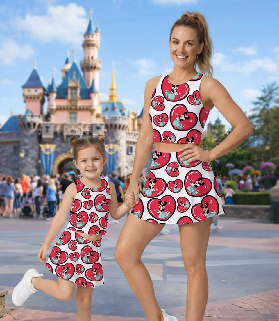 Disney Minnie Heart Family Matching Dress Set, Mother Daughter Disney Trip Outfit - Image 9