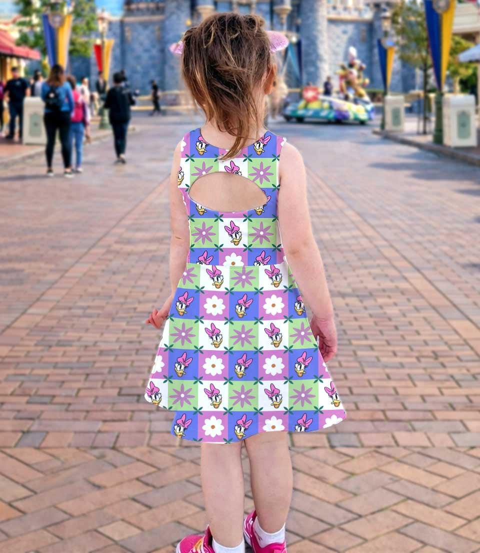 Disney Daisy Duck Matching Mom and Me Dress Set, Family Vacation Theme Park Outfit - Image 4