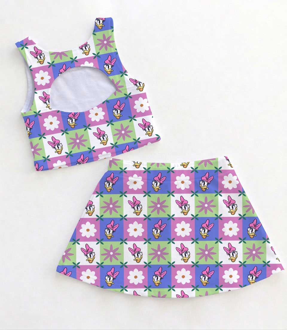 Disney Daisy Duck Matching Mom and Me Dress Set, Family Vacation Theme Park Outfit - Image 2