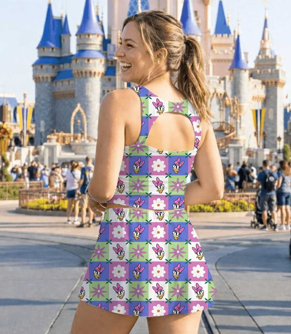 Disney Daisy Duck Matching Mom and Me Dress Set, Family Vacation Theme Park Outfit - Image 6