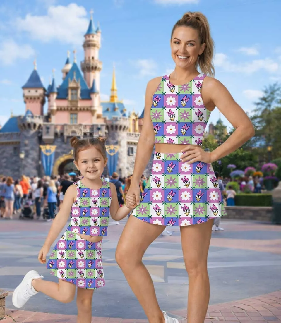 Disney Daisy Duck Matching Mom and Me Dress Set, Family Vacation Theme Park Outfit - Image 9