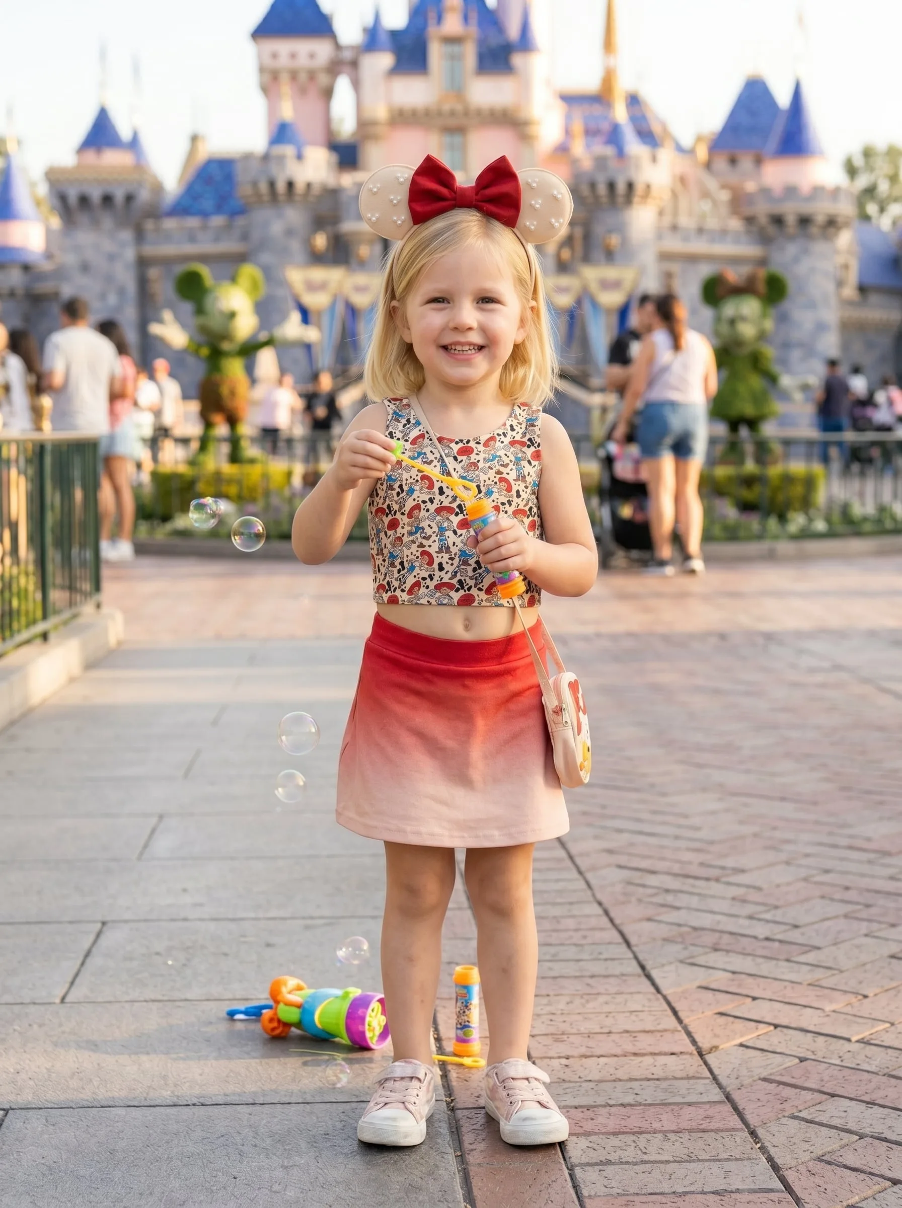 Toy Story Jessie Ombre Matching Dress Set, Mom And Me Cartoon Outfit, Disneyland Family Trip Clothes - Image 4