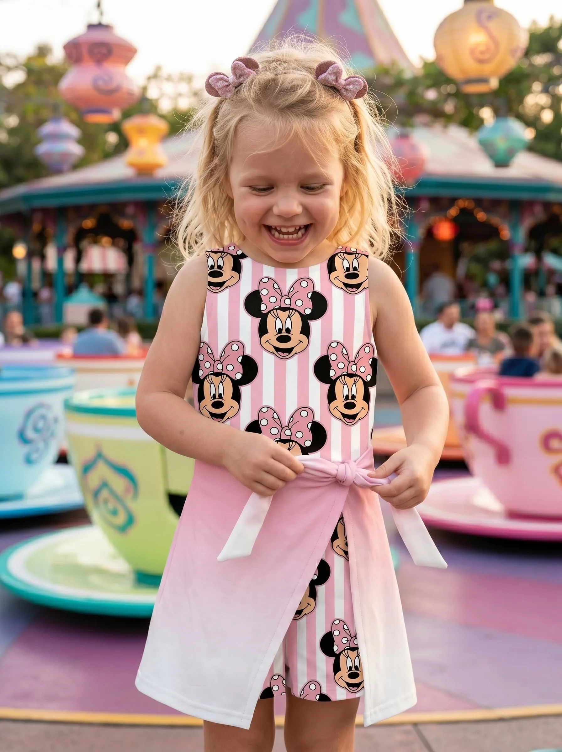 Minnie Mouse Ombre Tennis Dress Skirt, Disney Tennis Skort For Women - Image 3