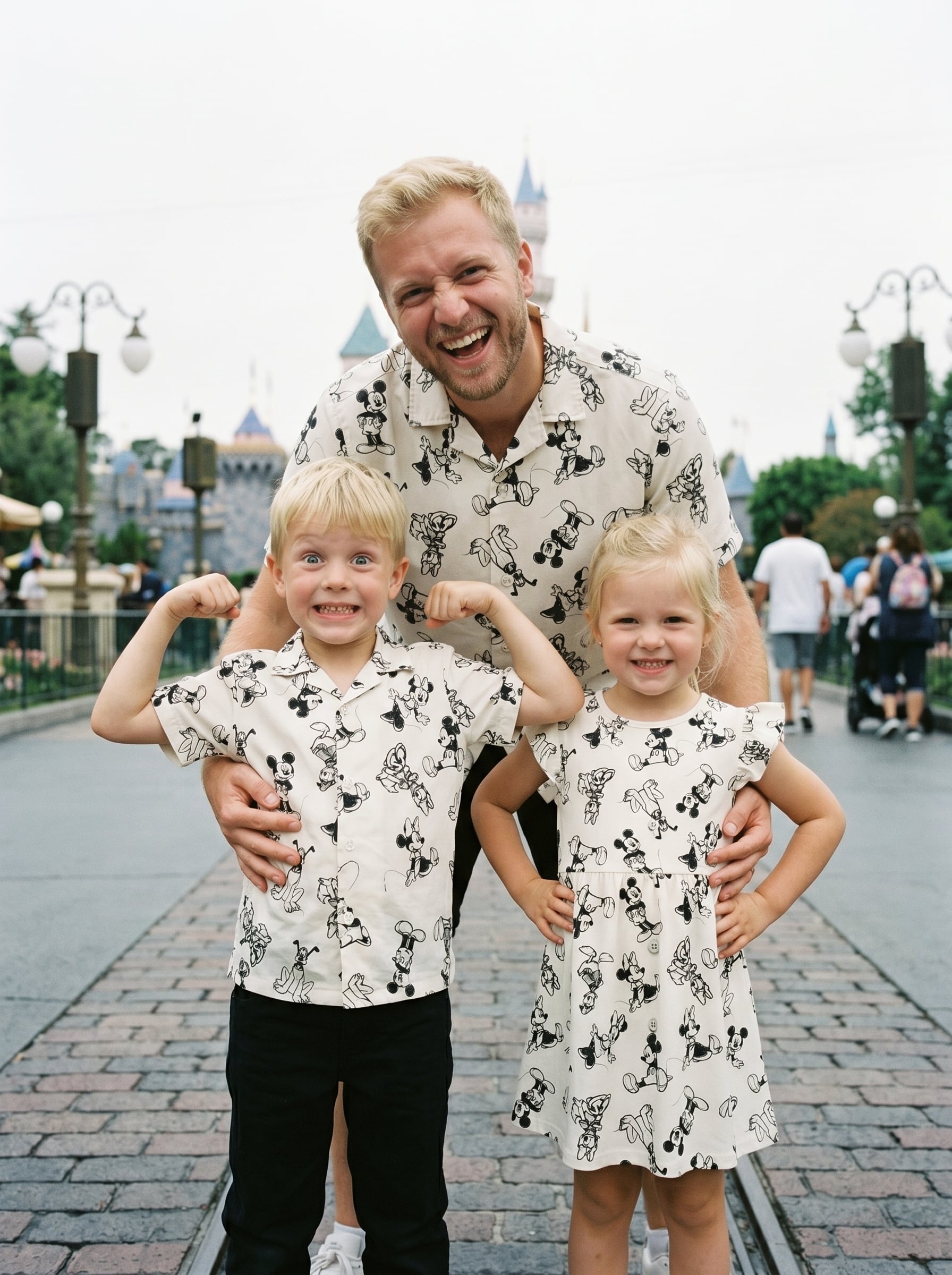 Classic Mickey Mouse Family Matching Outfit, Disney Minimalist Skater Dress - Image 2