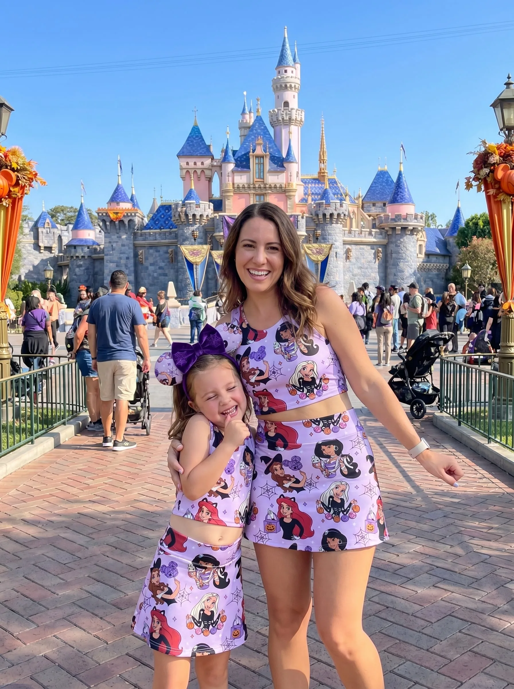 Disney Princess Halloween Matching Dress Set, Mom And Me Cartoon Outfit, Disneyland Family Trip Clothes - Image 6