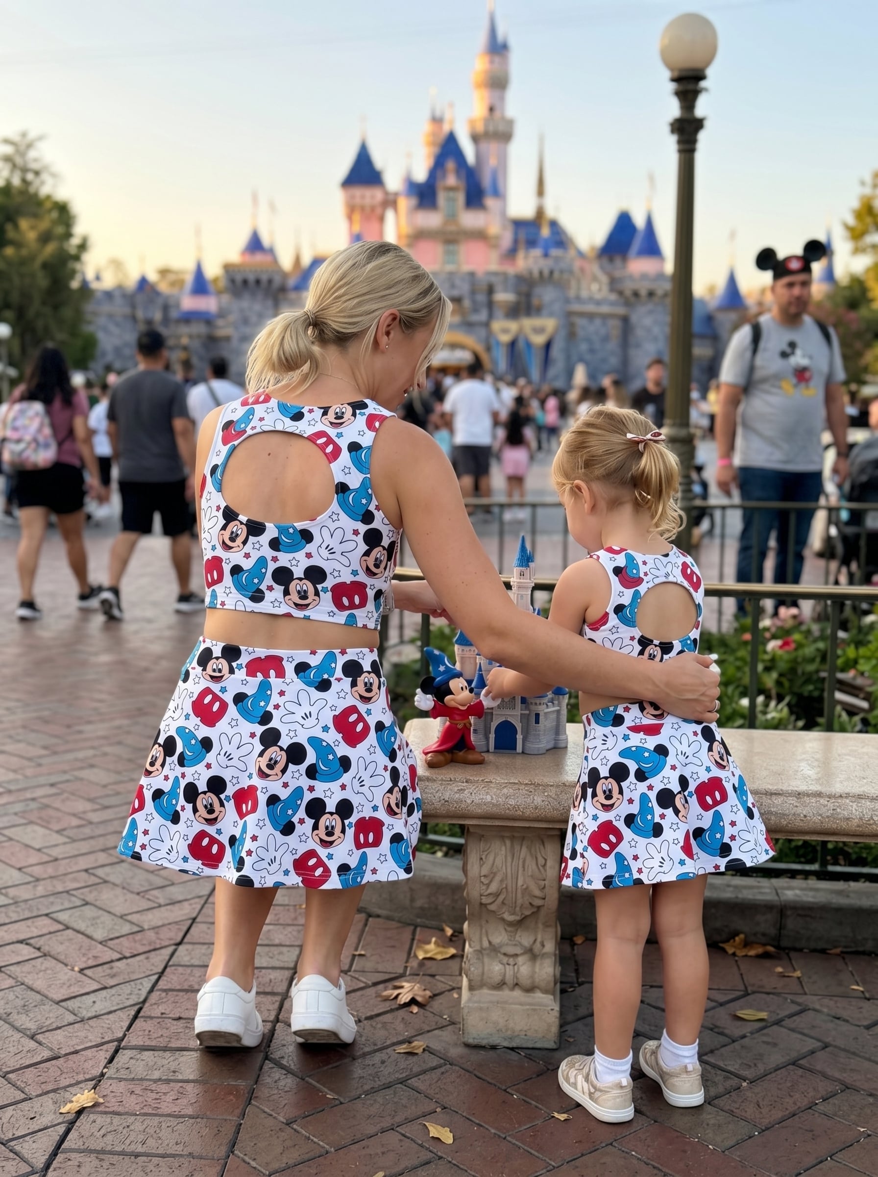 Sorcerer Mickey Matching Dress Set, Mom And Me Cartoon Outfit, Disneyland Family Trip - Image 5