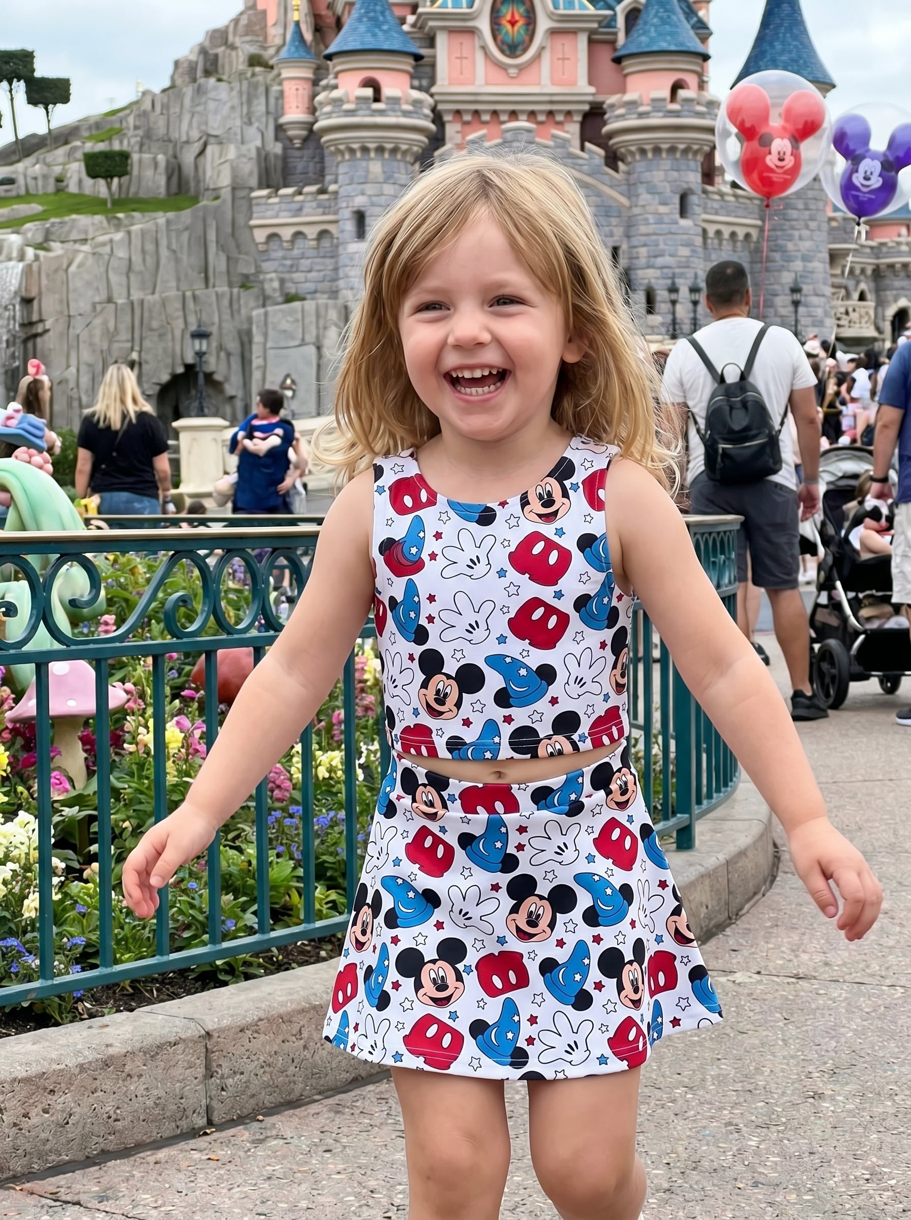 Sorcerer Mickey Matching Dress Set, Mom And Me Cartoon Outfit, Disneyland Family Trip - Image 2