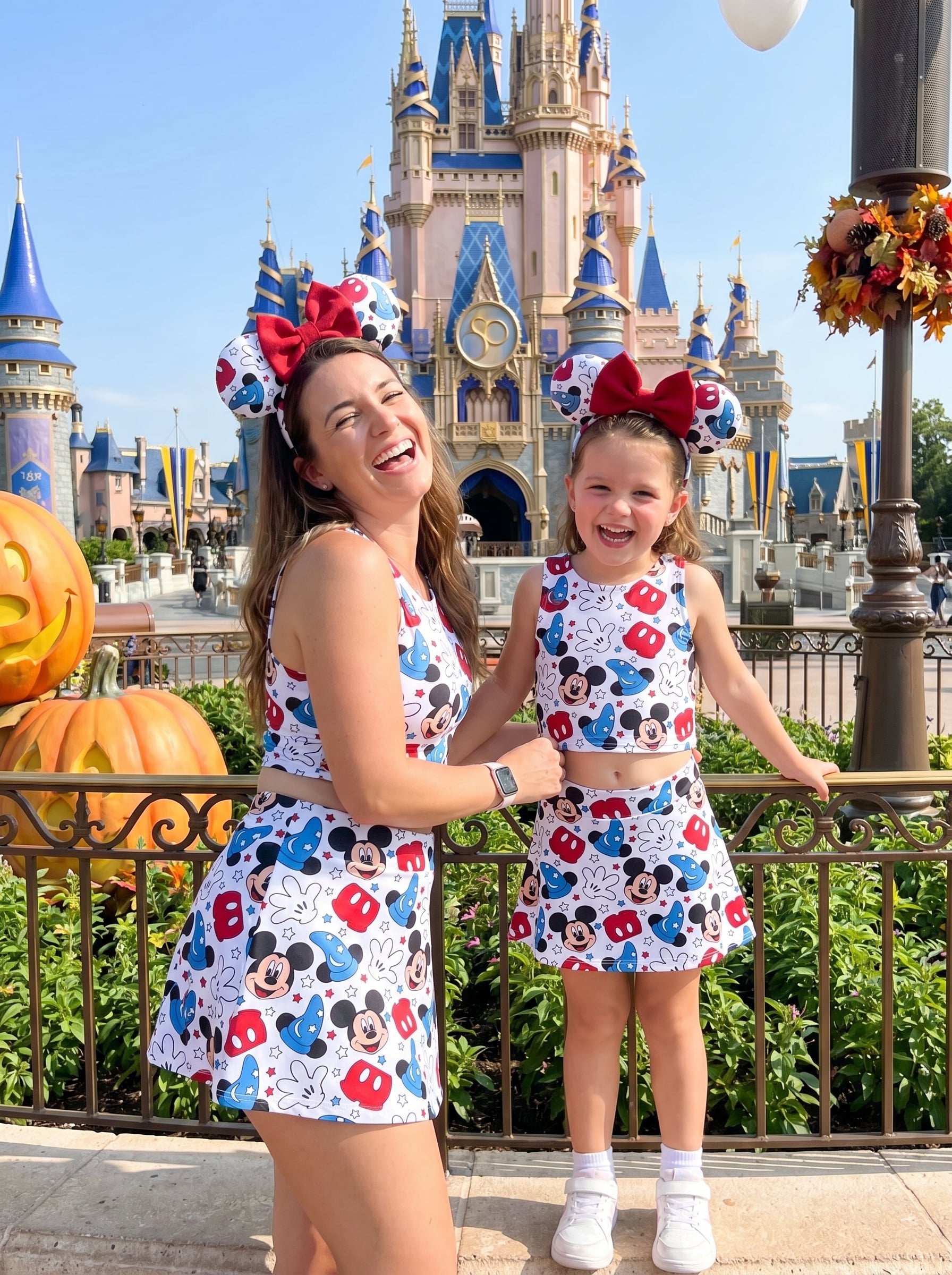 Sorcerer Mickey Matching Dress Set, Mom And Me Cartoon Outfit, Disneyland Family Trip - Image 6