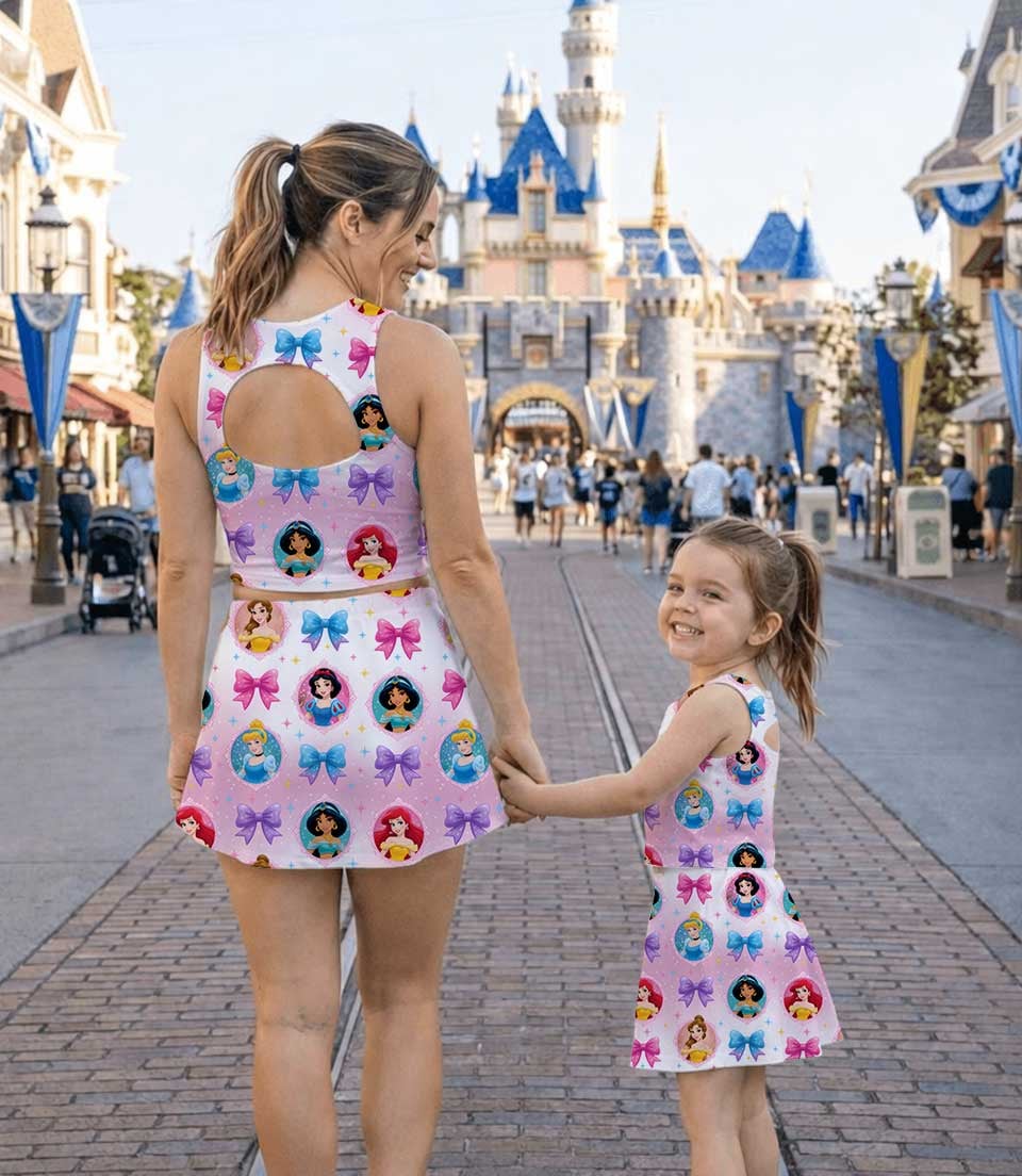 Disney Princess Matching Mom and Me Dress Set, Family Vacation Theme Park Outfit - Image 8