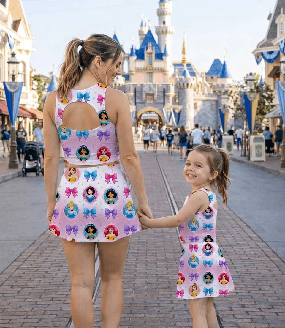 Disney Princess Matching Mom and Me Dress Set, Family Vacation Theme Park Outfit - Image 8
