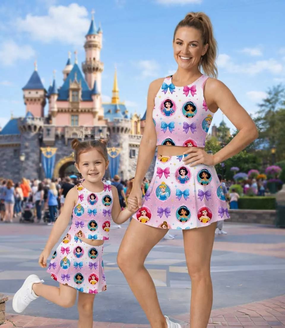 Disney Princess Matching Mom and Me Dress Set, Family Vacation Theme Park Outfit - Image 9