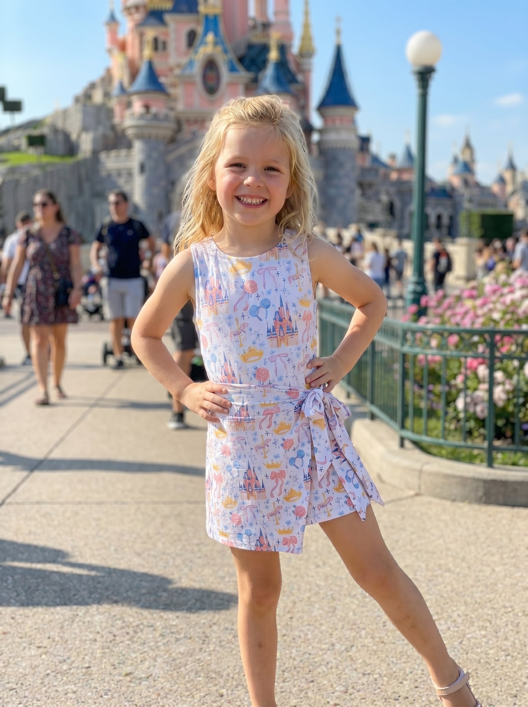 Disney Princess Castle Tennis Dress Skirt, Disney Park Vacation Outfit, Magic Kingdom Disney Skort Dress - Image 3