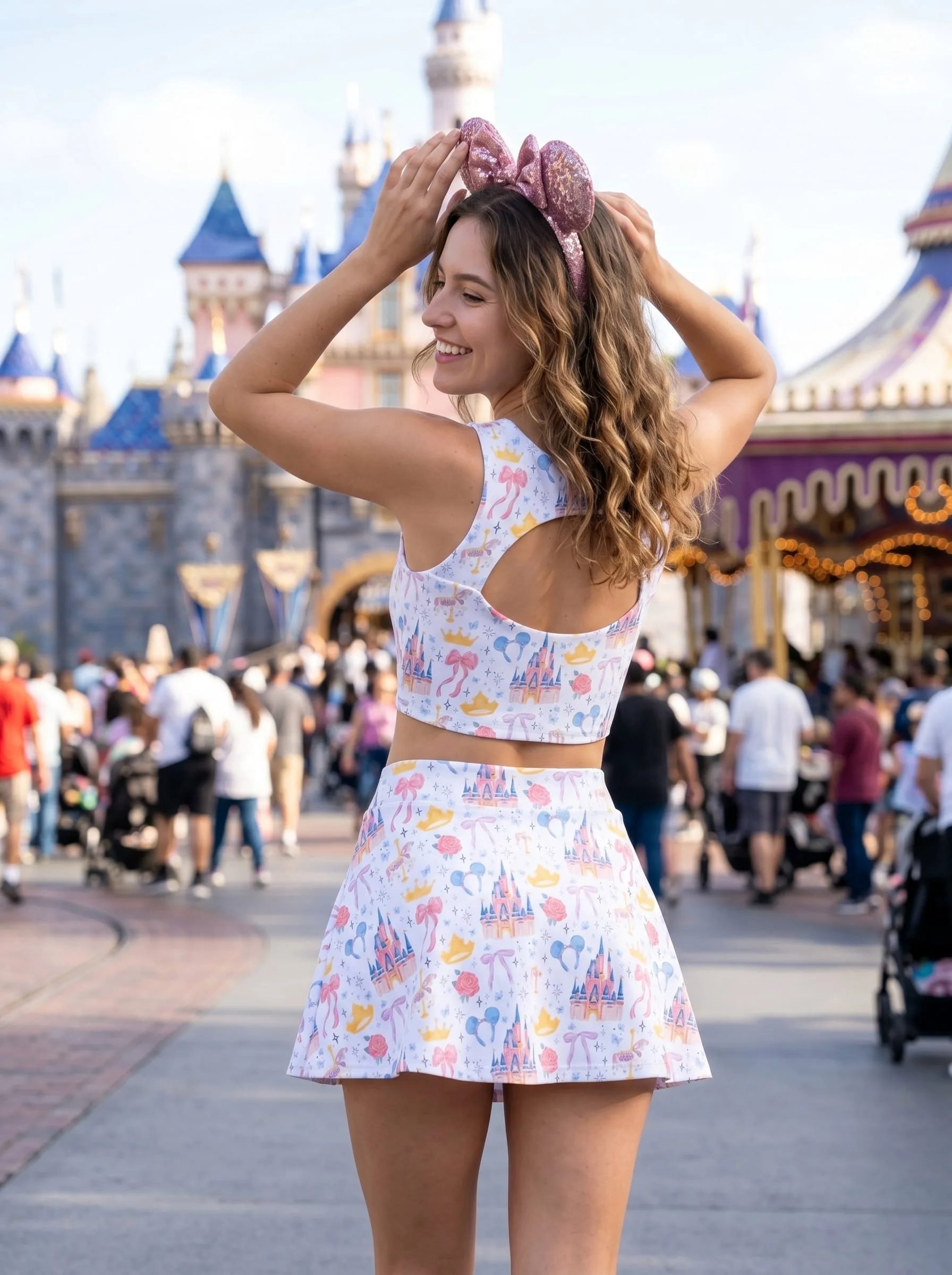 Disney Princess Castle Matching Dress Set, Mom And Me Outfit, Disneyland Family Trip Clothes - Image 3