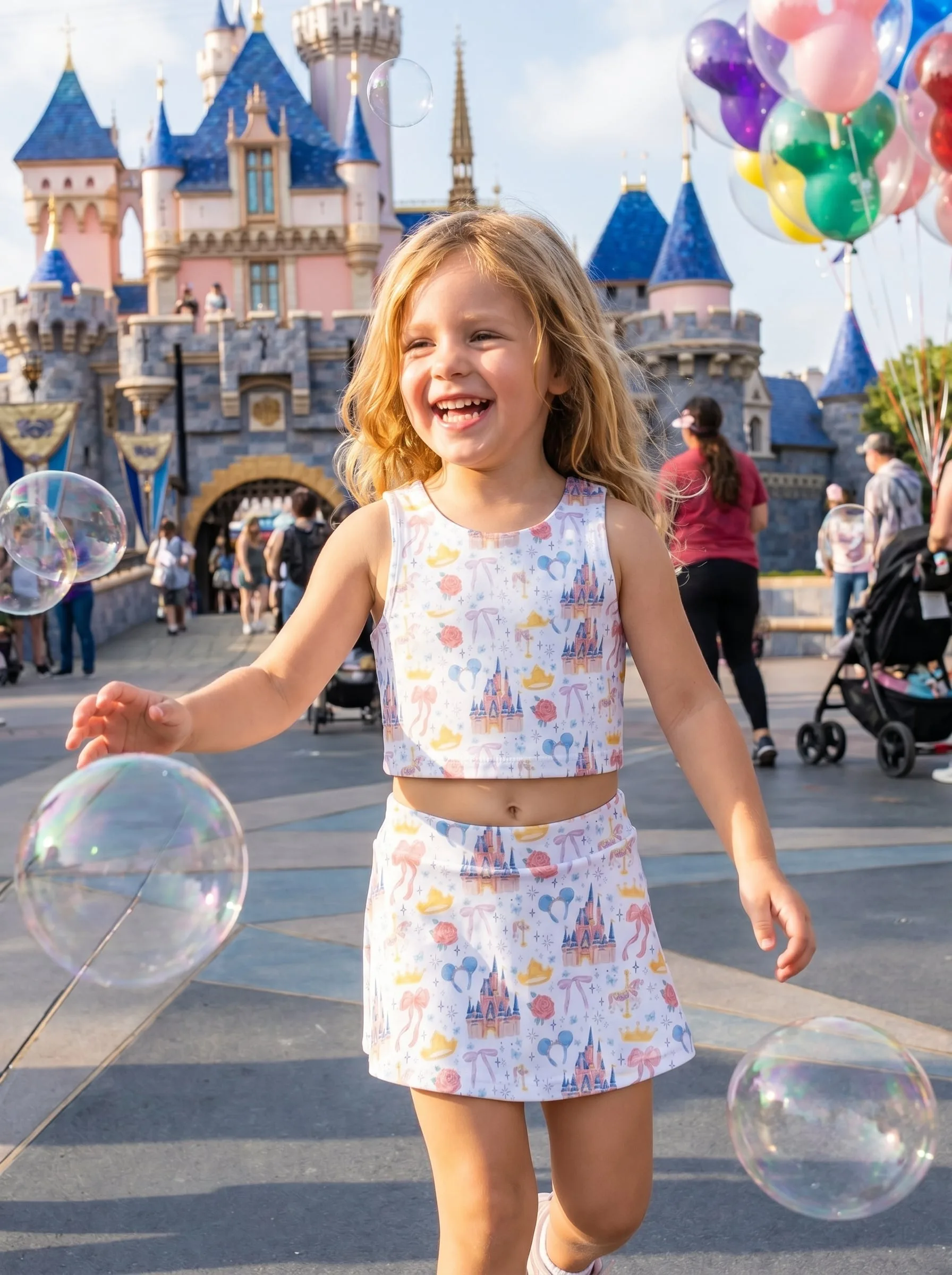 Disney Princess Castle Matching Dress Set, Mom And Me Outfit, Disneyland Family Trip Clothes - Image 2