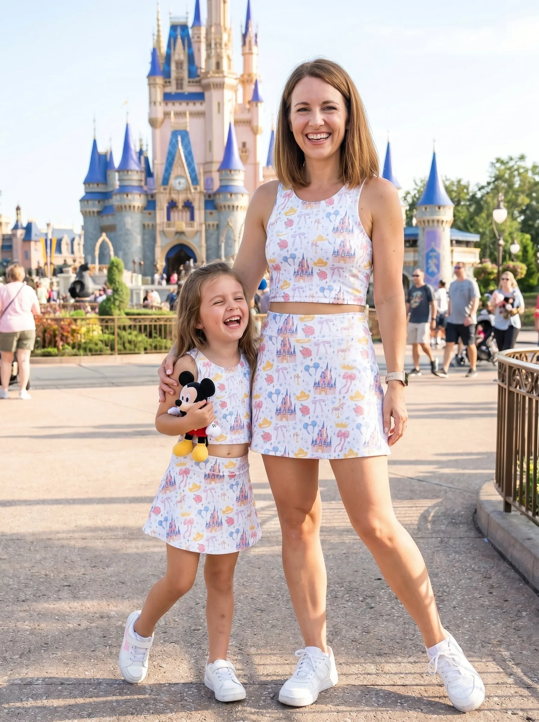 Disney Princess Castle Matching Dress Set, Mom And Me Outfit, Disneyland Family Trip Clothes - Image 5