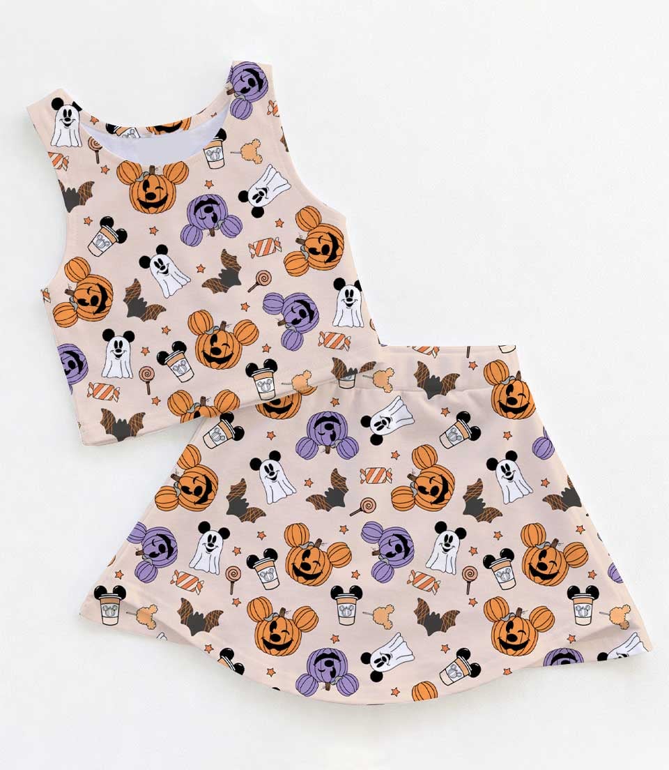 Disney Halloween Parks Icons Matching Mom and Me Dress Set, Family Vacation Theme Park Outfit
