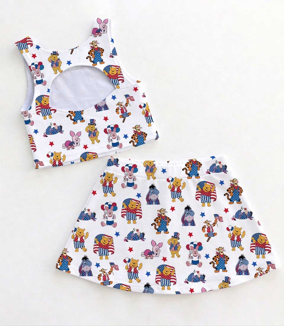 Disney Winnie the Pooh & Friends 4th of July Matching Mom and Me Dress Set, Patriotic Independence Day Vacation Outfit - Image 2