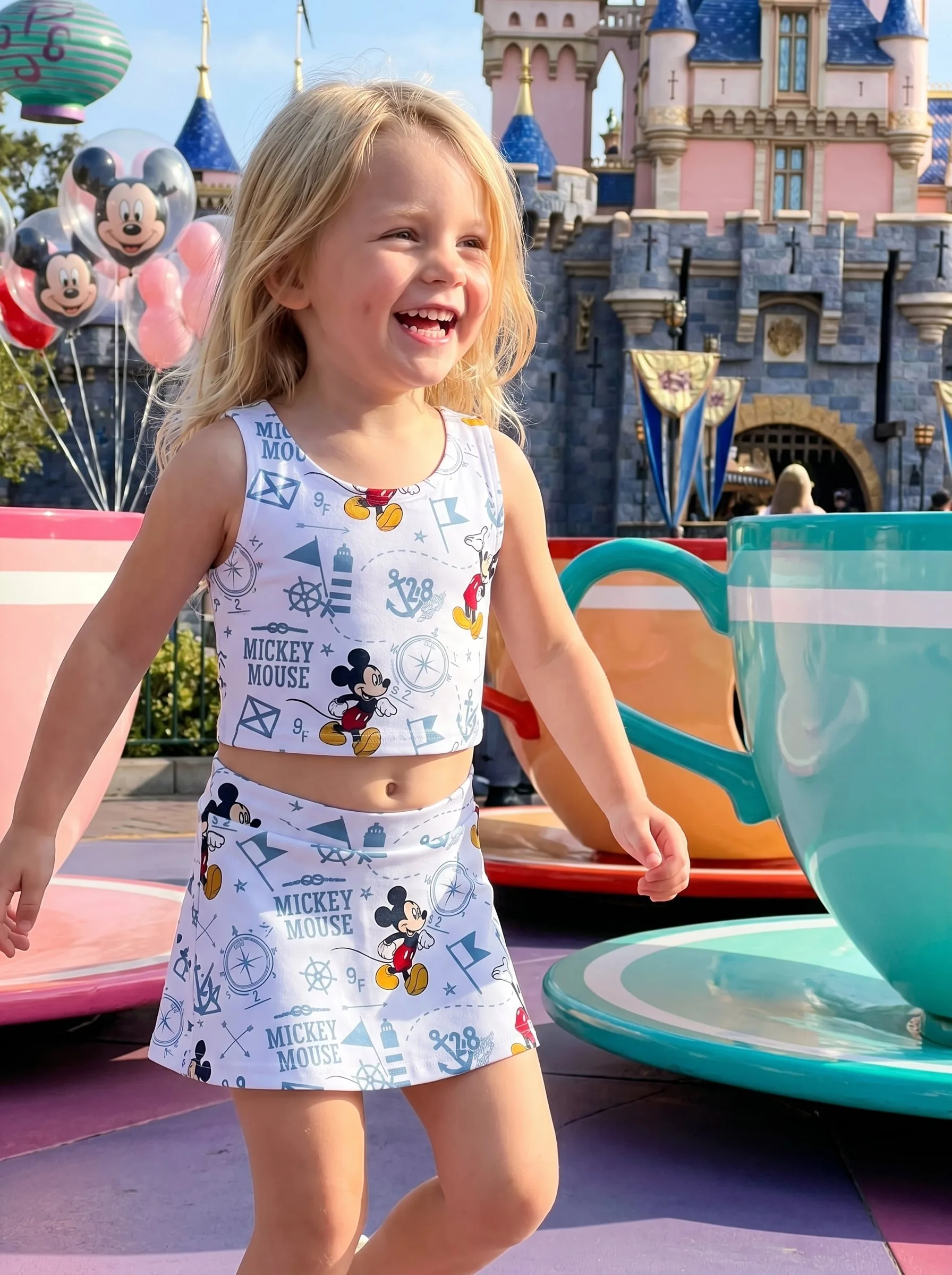 Mickey Mouse Tennis Dress Skirt, Disney Park Vacation Outfit, Magic Kingdom Disney Skort Dress - Image 2