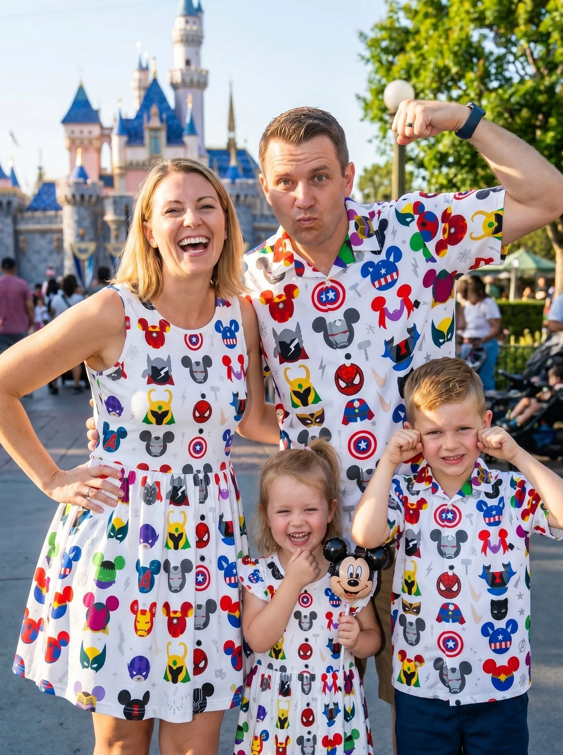 Marvel Avengers Matching Family Set, Superhero Family Vacation Outfit, Disneyland Trip Clothes - Image 2