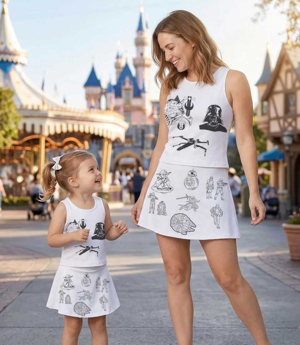 Disney Star Wars Matching Mom and Me Dress Set, Galaxy's Edge Family Vacation Outfit - Image 7
