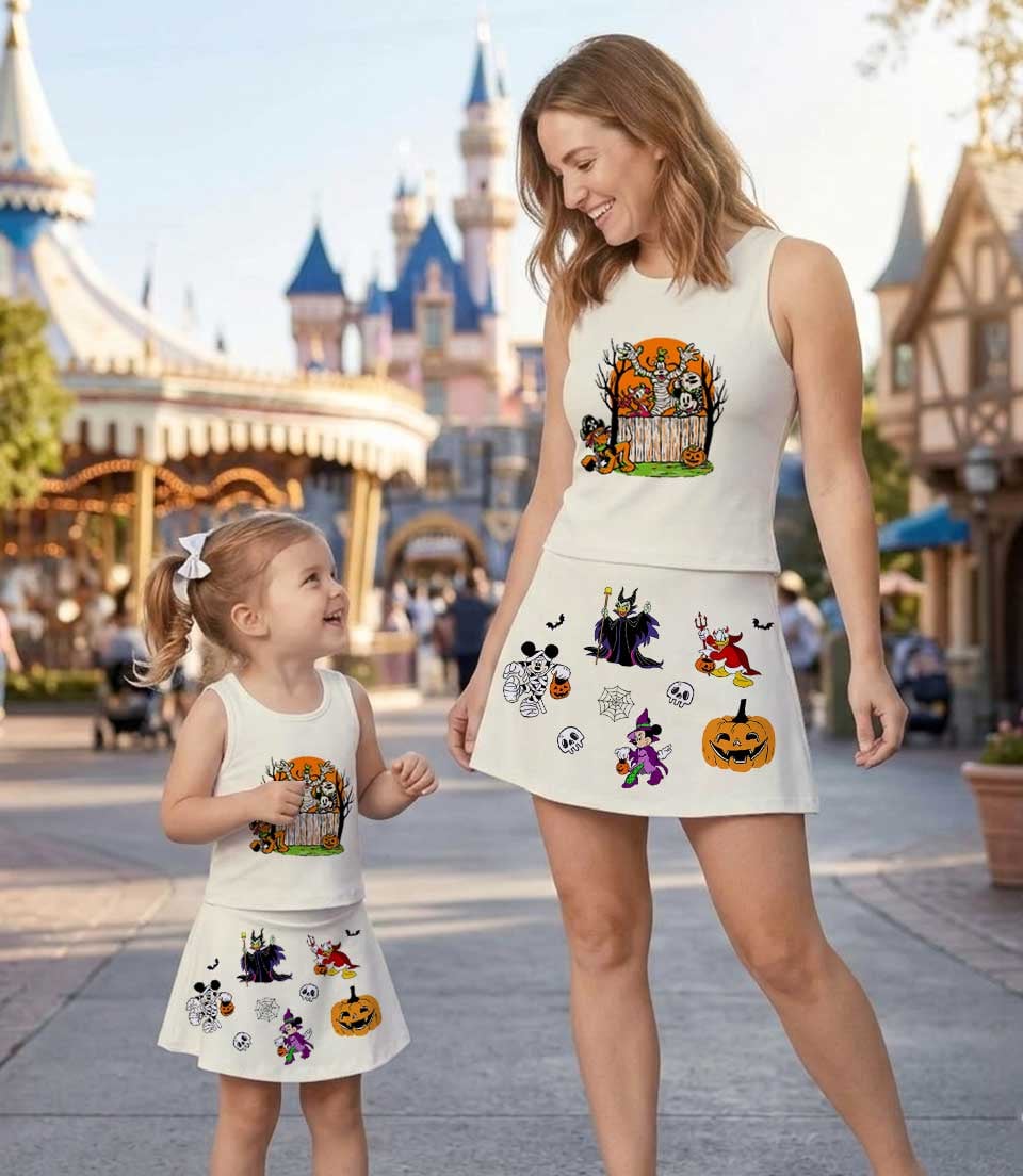 Disney Halloween Matching Mom and Me Dress Set, Mickey & Friends Family Vacation Outfit - Image 7