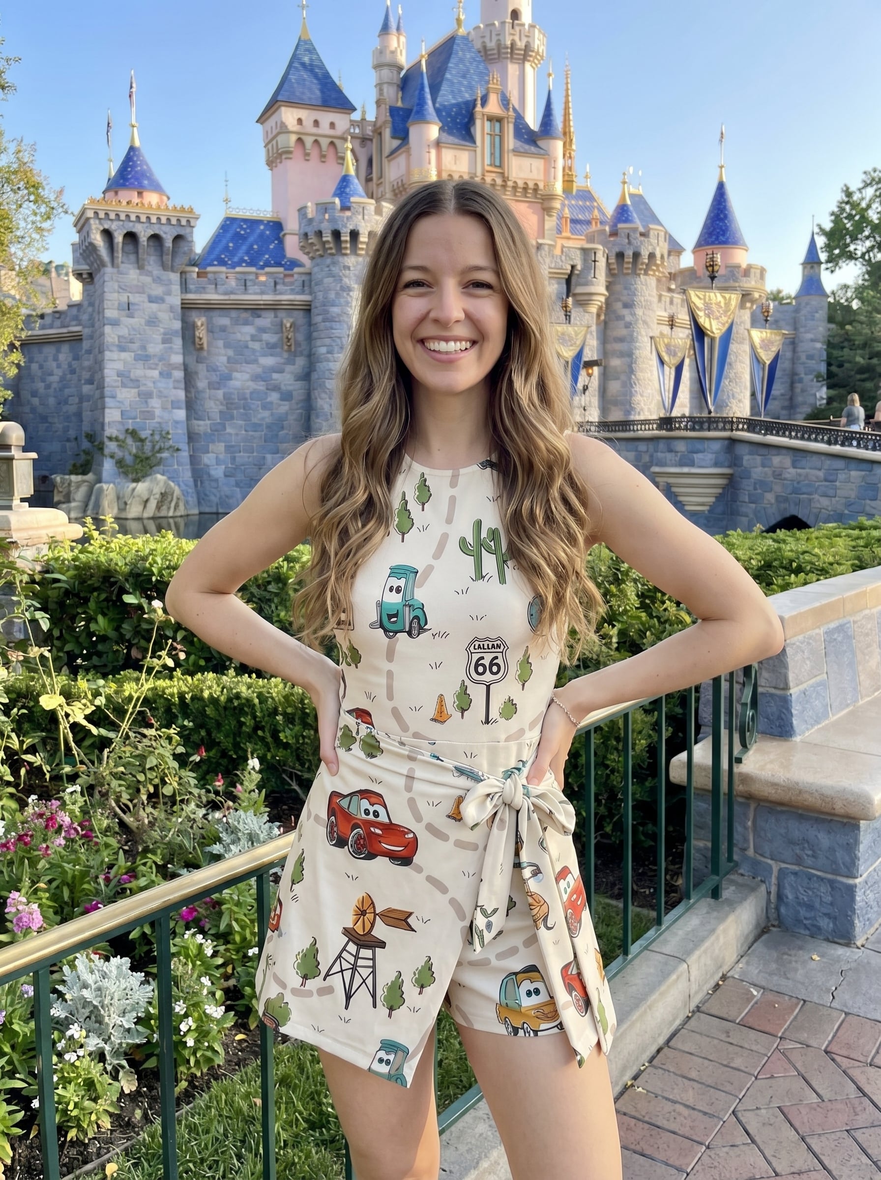 Disney Cars Tennis Dress Skirt, Disney Park Vacation Outfit, Lightning McQueen Disney Skort Dress - Image 2