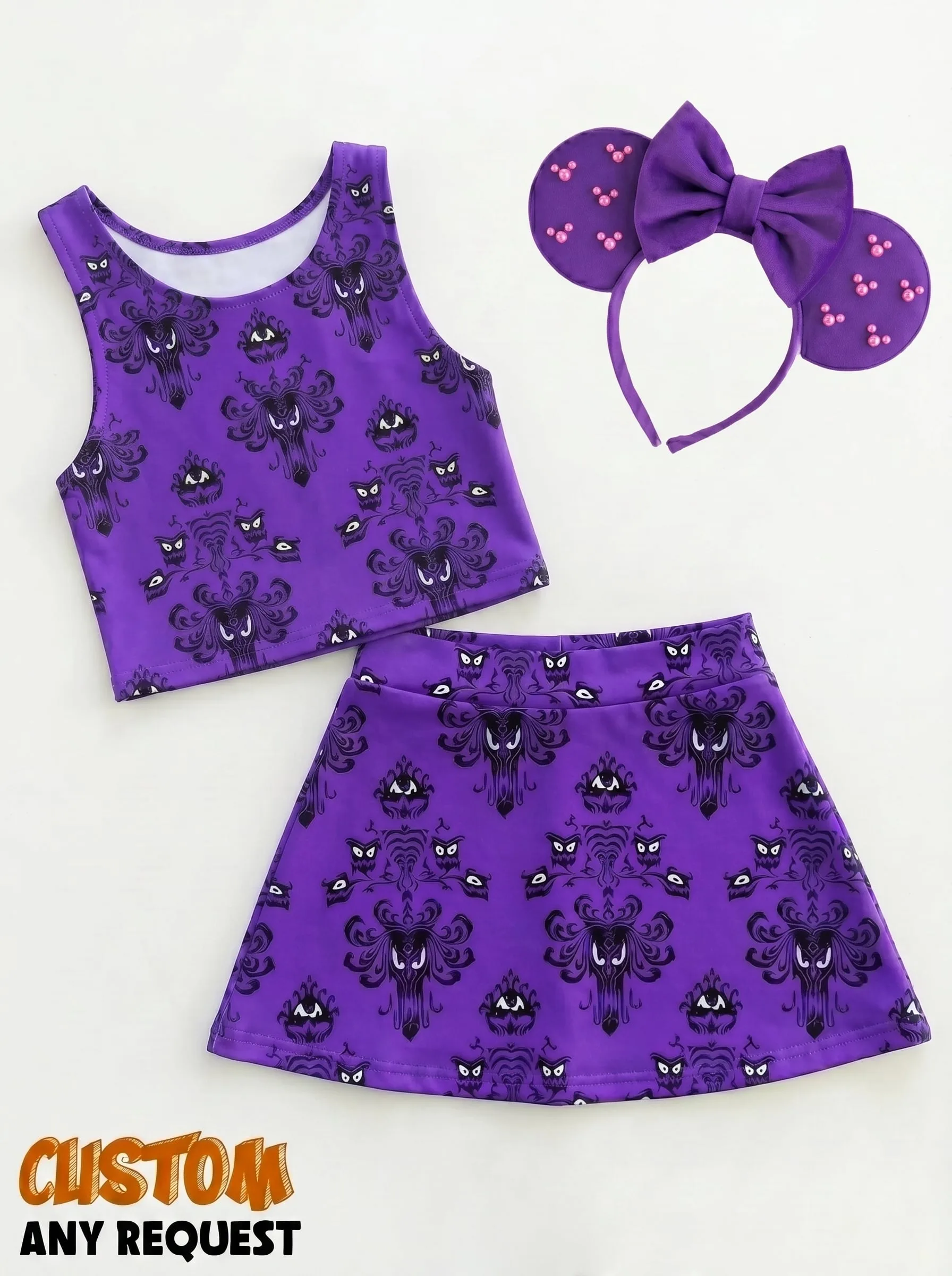 Haunted Mansion Matching Dress Set, Mom And Me Outfit, Disney Park Vacation Clothes