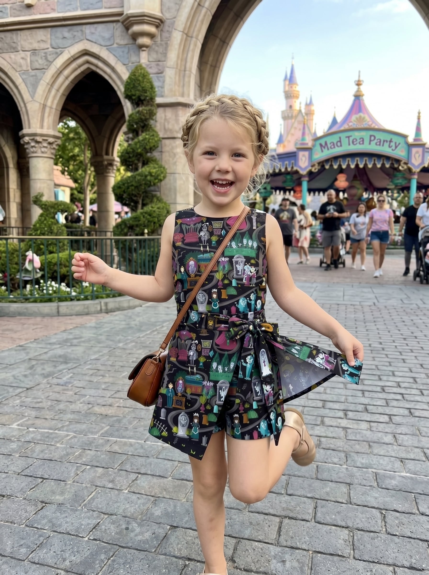 Haunted Mansion Tennis Dress Skirt, Disney Park Vacation Outfit, Haunted Mansion Skort Dress - Image 3