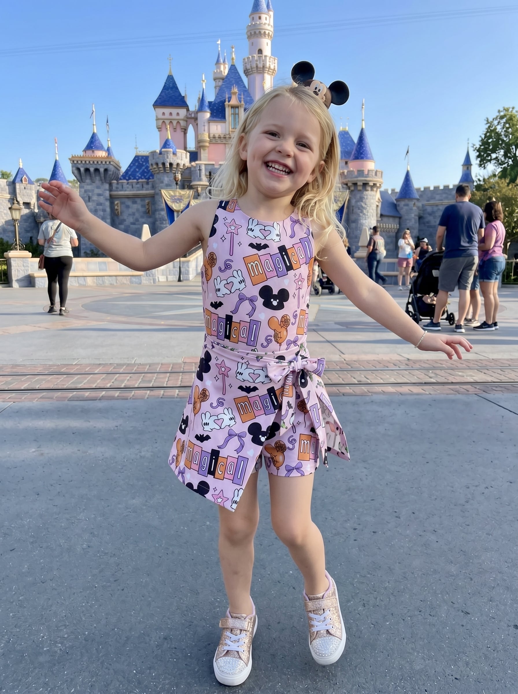 Magical Mickey Tennis Dress Skirt, Disney Park Vacation Outfit, Magical Mickey Skort Dress - Image 3