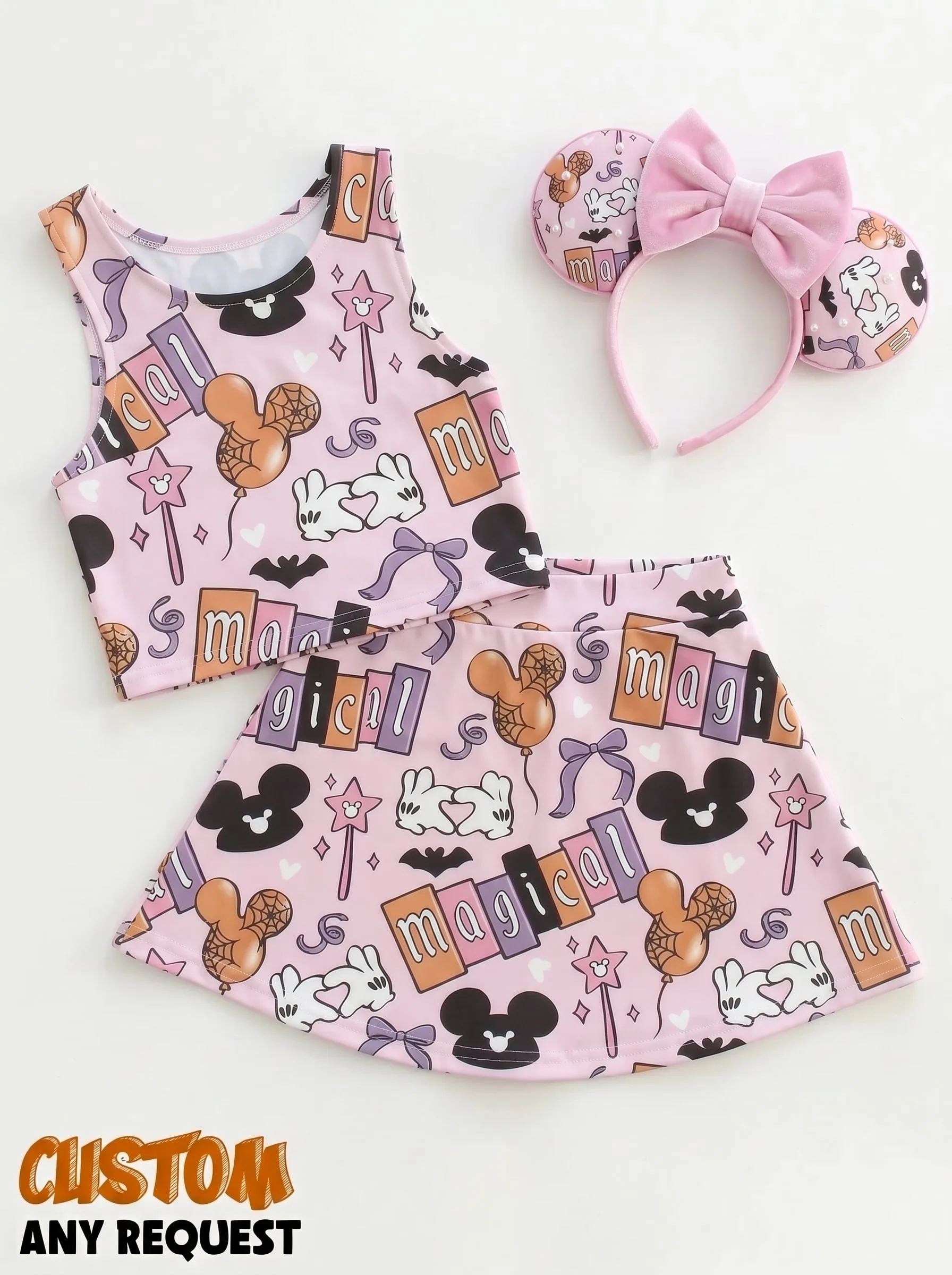 Magical Mickey Matching Dress Set, Mom And Me Outfit, Disney Park Vacation Clothes