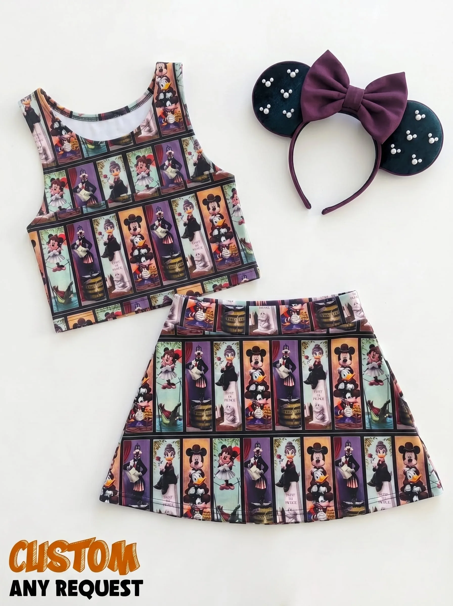 Haunted Mansion Matching Dress Set, Mom And Me Outfit, Disney Park Vacation Clothes