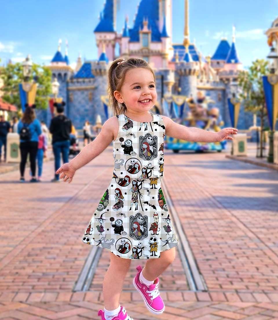 Disney Tim Burton's The Nightmare Before Christmas Matching Mom and Me Dress Set, Family Vacation Theme Park Outfit - Image 3