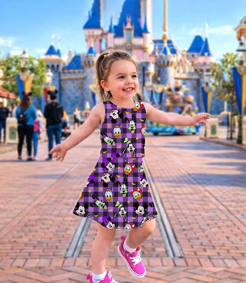 Disney Mickey & Friends Halloween Matching Mom and Me Dress Set, Family Vacation Theme Park Outfit - Image 3