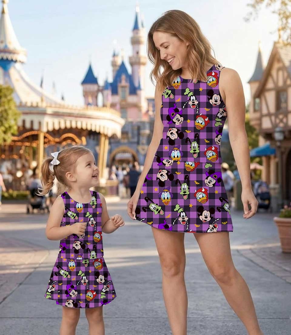 Disney Mickey & Friends Halloween Matching Mom and Me Dress Set, Family Vacation Theme Park Outfit - Image 7