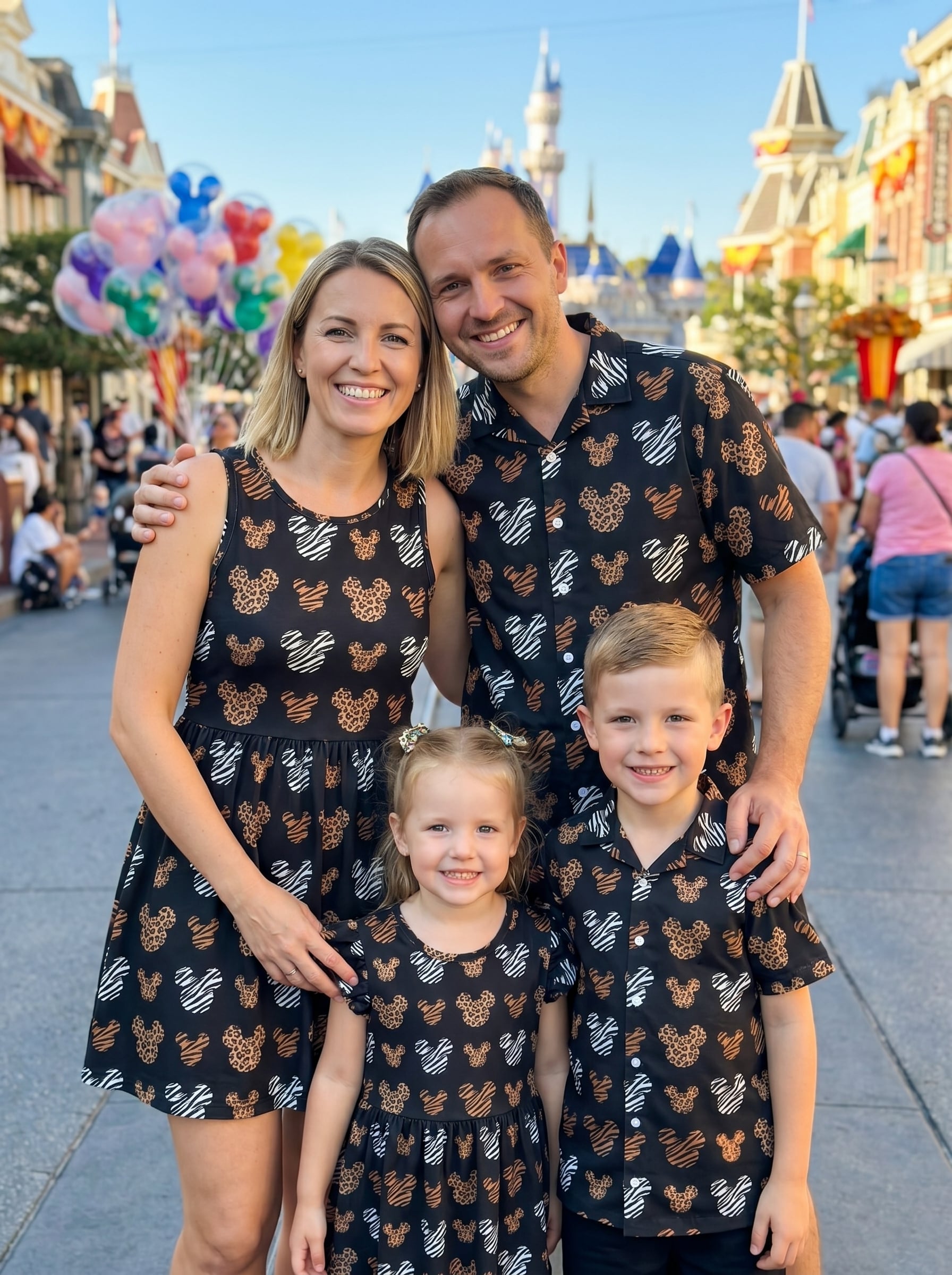 Safari Mickey Matching Family Set, Disney Family Vacation Outfit, Disneyland Trip Clothes