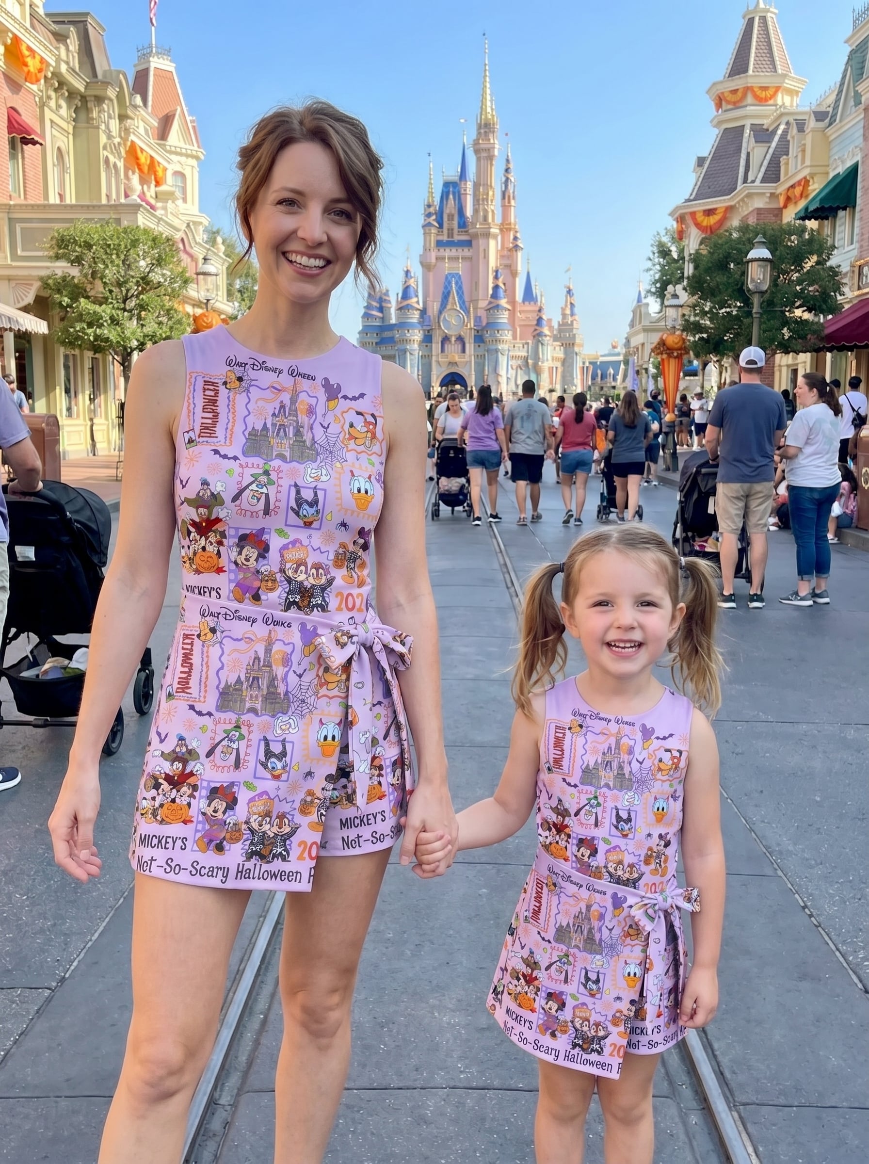 Mickey Halloween Tennis Dress Skirt, Disney Park Vacation Outfit, Mickey's Not-So-Scary Halloween Skort Dress