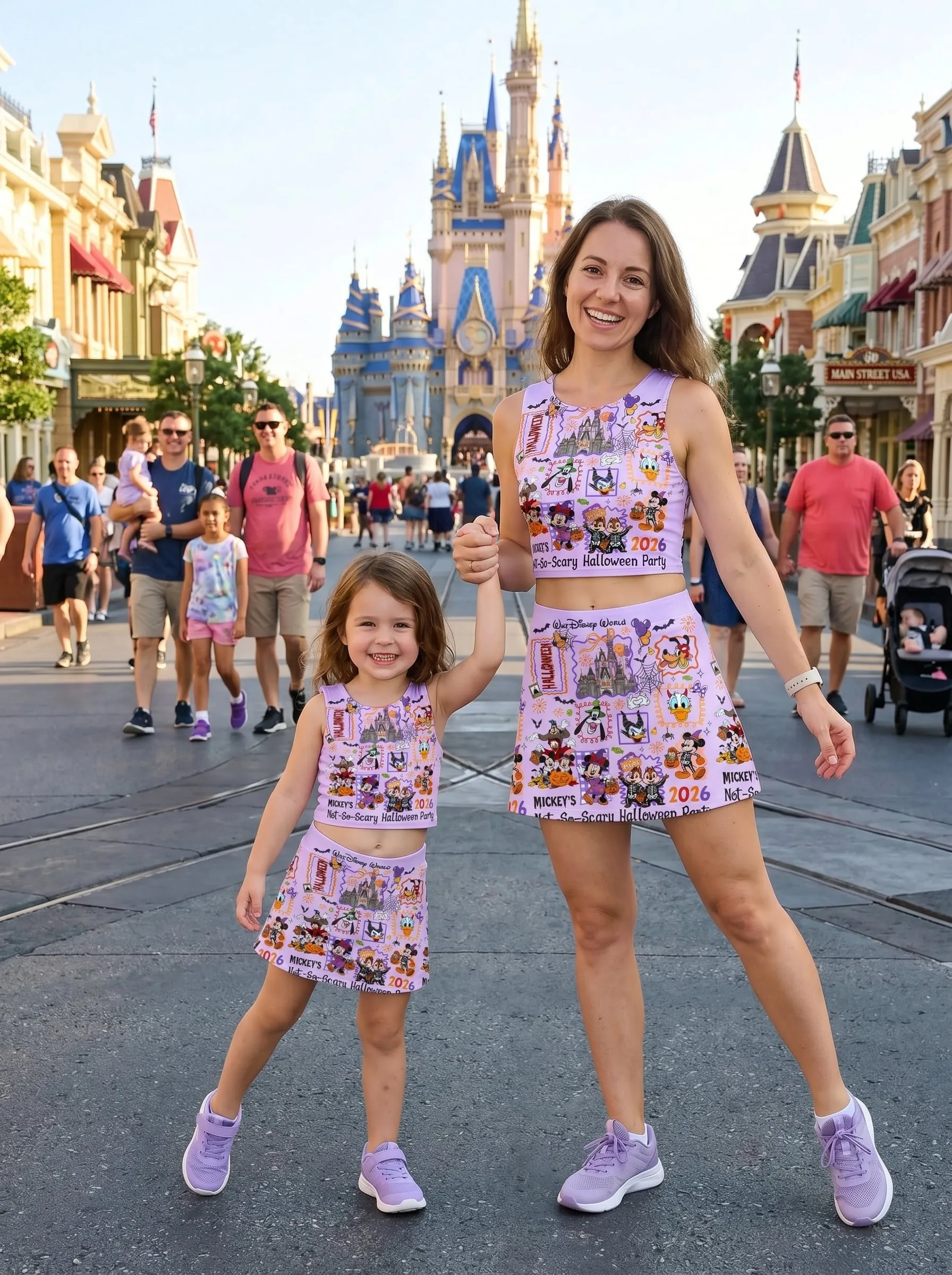 Mickey Halloween Matching Dress Set, Mom And Me Outfit, Disney Park Vacation Clothes - Image 3