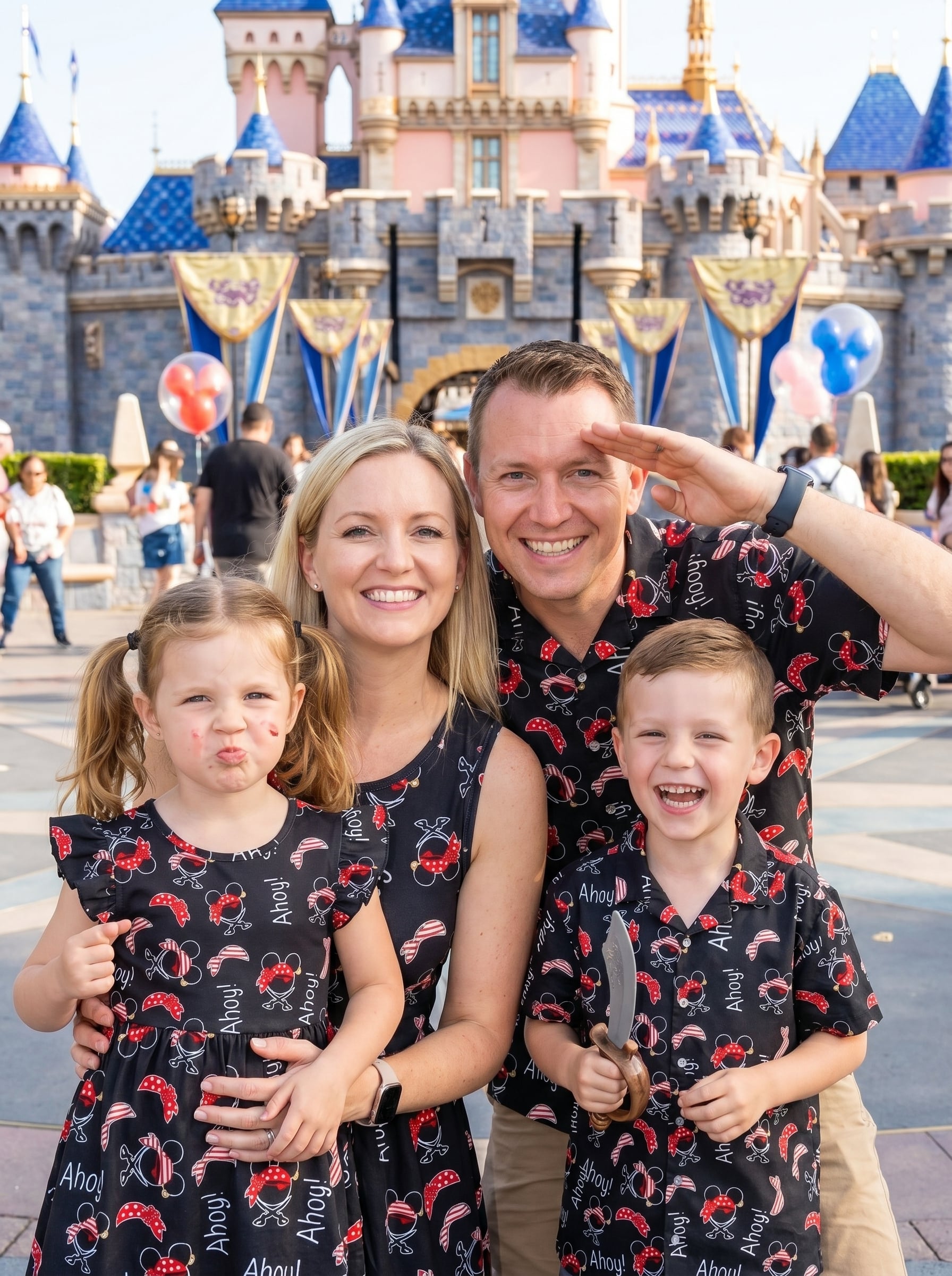 Pirate Mickey Matching Family Set, Disney Family Vacation Outfit, Disneyland Trip Clothes