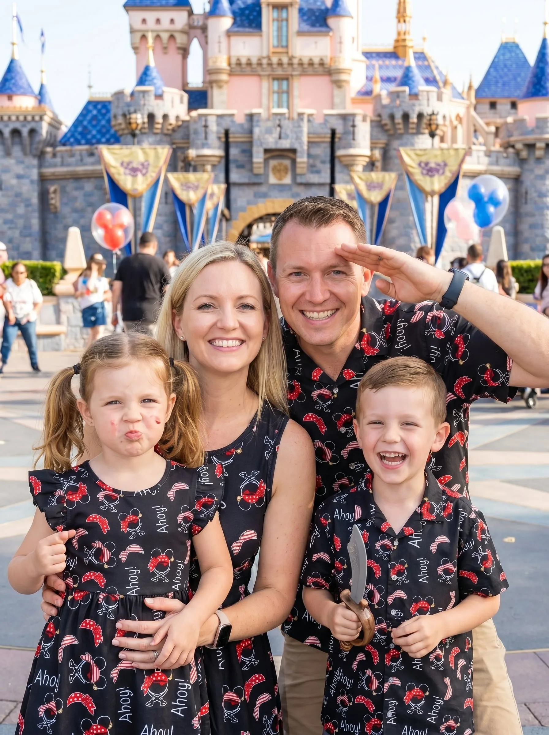 Pirate Mickey Matching Family Set, Disney Family Vacation Outfit, Disneyland Trip Clothes
