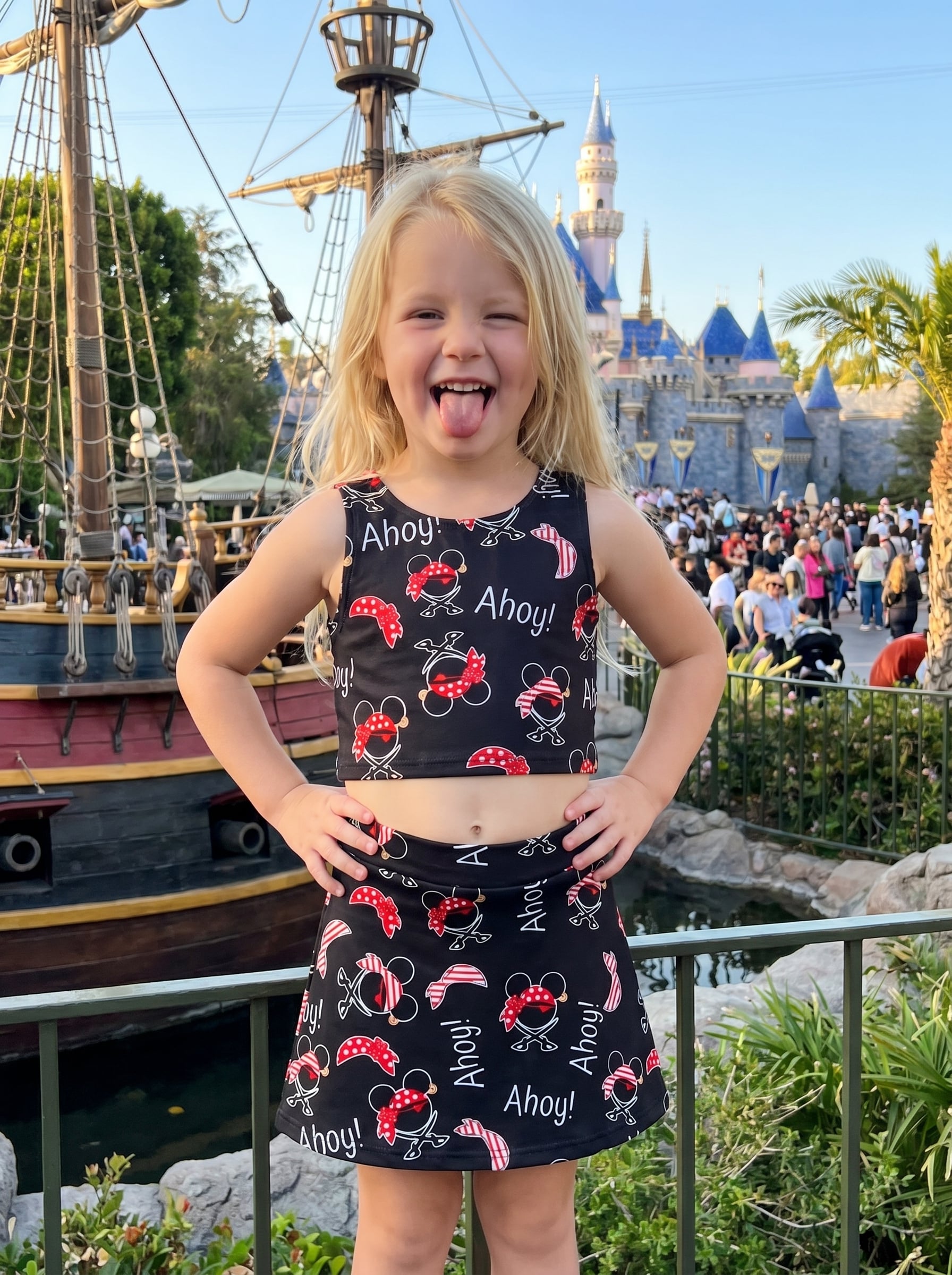 Pirate Mickey Matching Dress Set, Mom And Me Outfit, Disney Park Vacation Clothes - Image 2