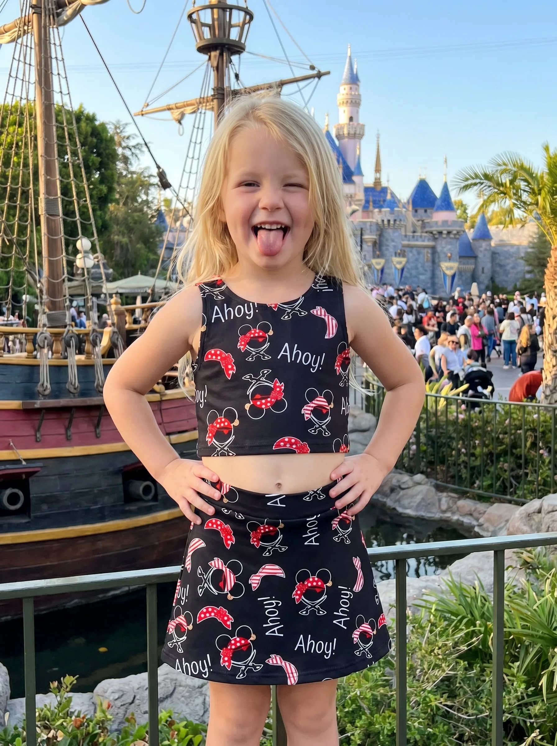 Pirate Mickey Matching Dress Set, Mom And Me Outfit, Disney Park Vacation Clothes - Image 2