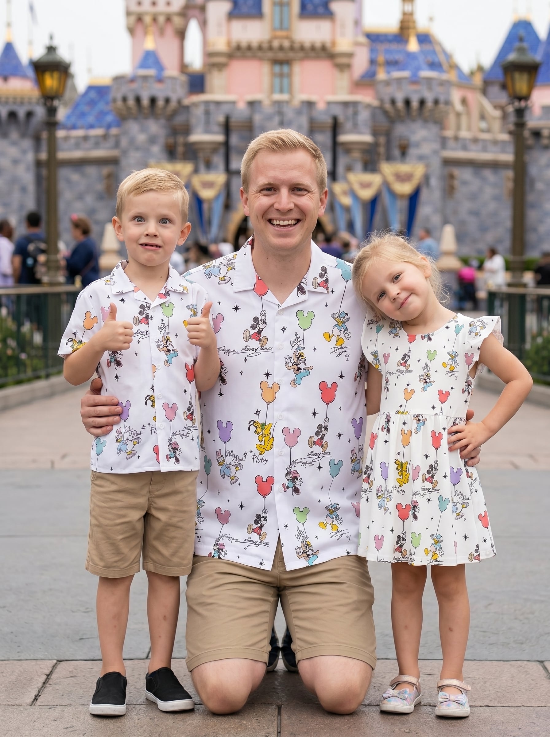 Pastel Mickey Balloon Matching Family Set, Disney Family Vacation Outfit, Disneyland Trip Clothes - Image 5