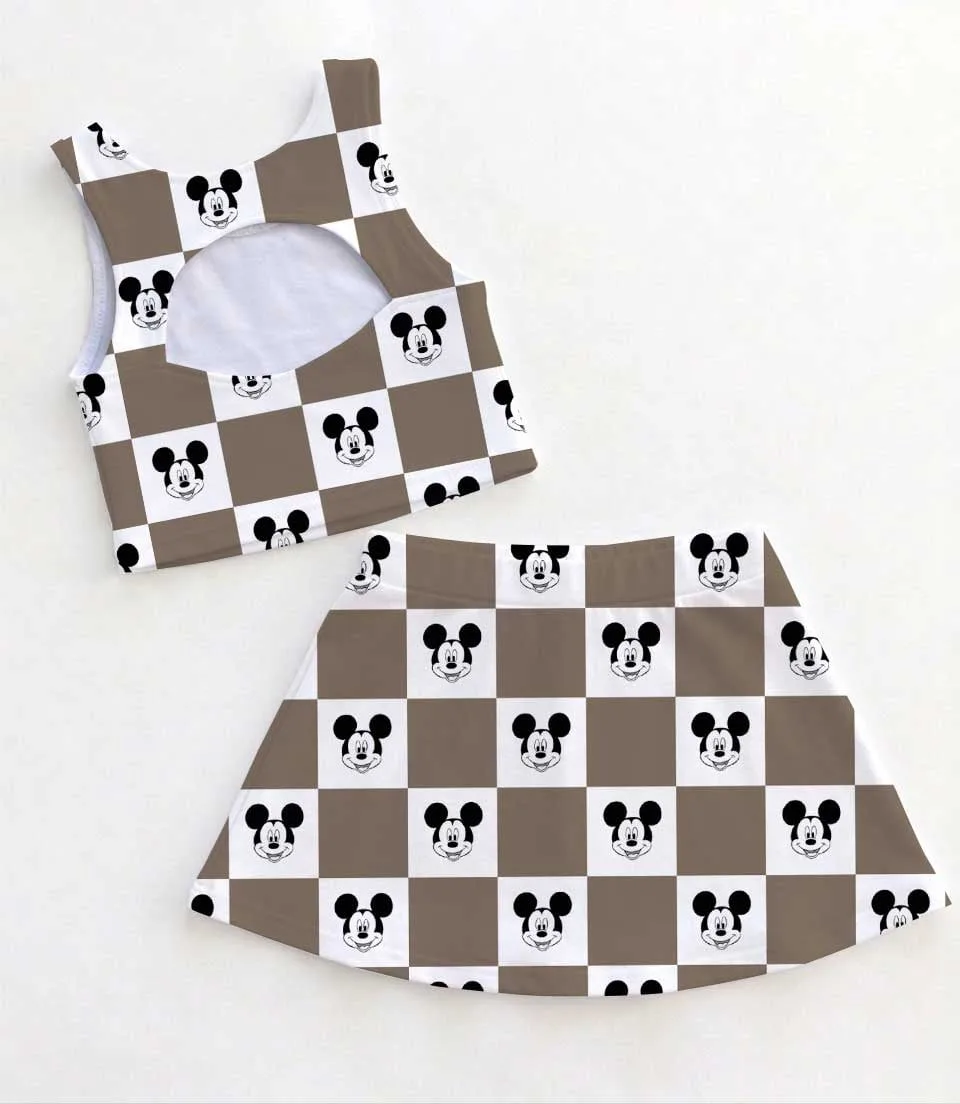Disney Classic Mickey Checkered Matching Mom and Me Dress Set, Magical Theme Park Family Vacation Outfit - Image 2